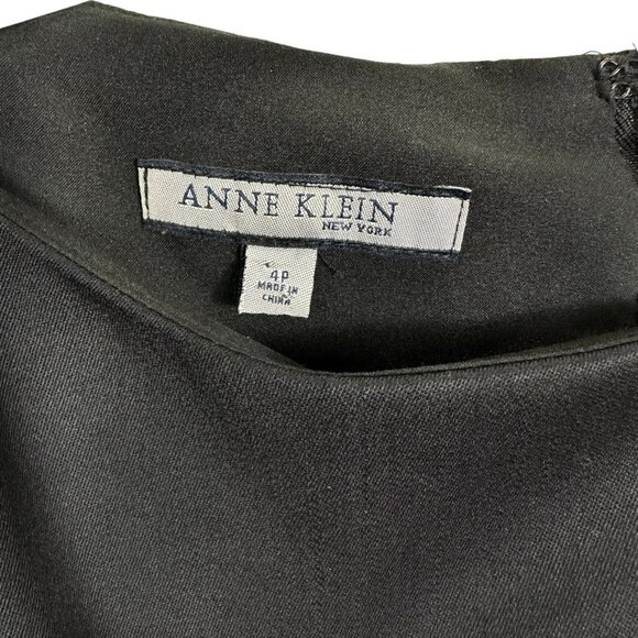 Ann Klein Black Sequioned Stretch Business Dress 4 - Picture 7 of 12
